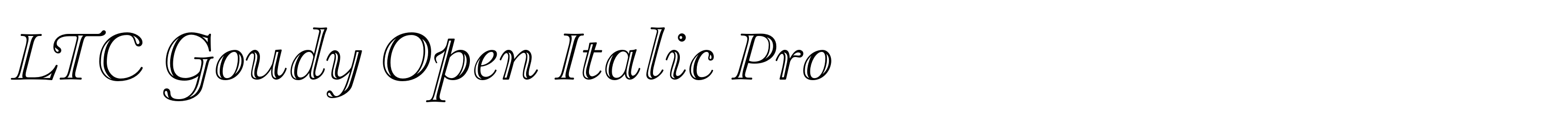 LTC Goudy Open Italic Pro